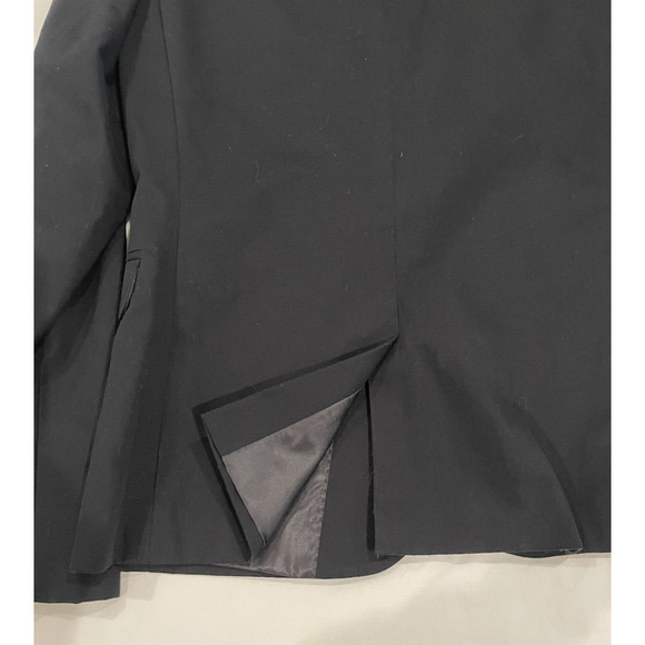 Boys H&M Cotton Black Lined Blazer Jacket Sport Coat Sz 13-14y - Picture 4 of 5